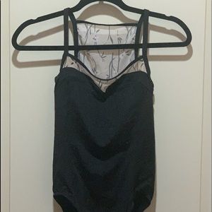 Mirella Leotard w/ floral mesh detail